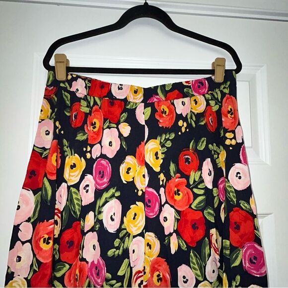 Lane Bryant Floral Print Pull On Midi Maxi Skirt - Picture 3 of 6